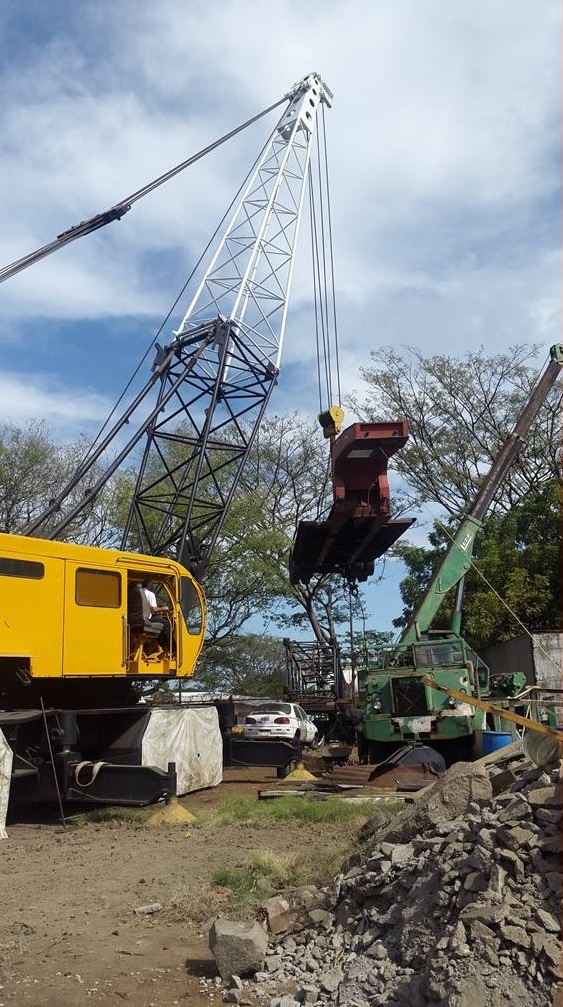 Crane support for a construction project - view 2