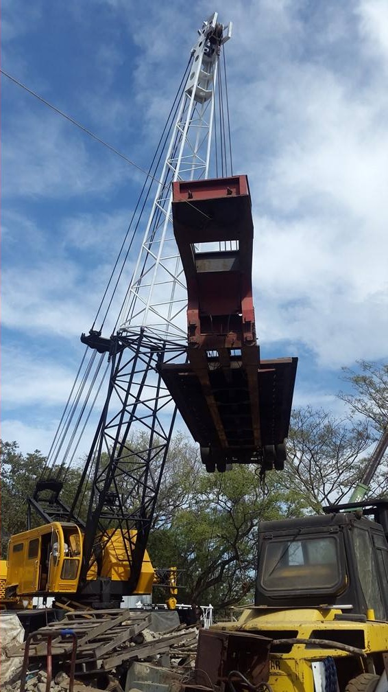 Crane support for a construction project - view 3