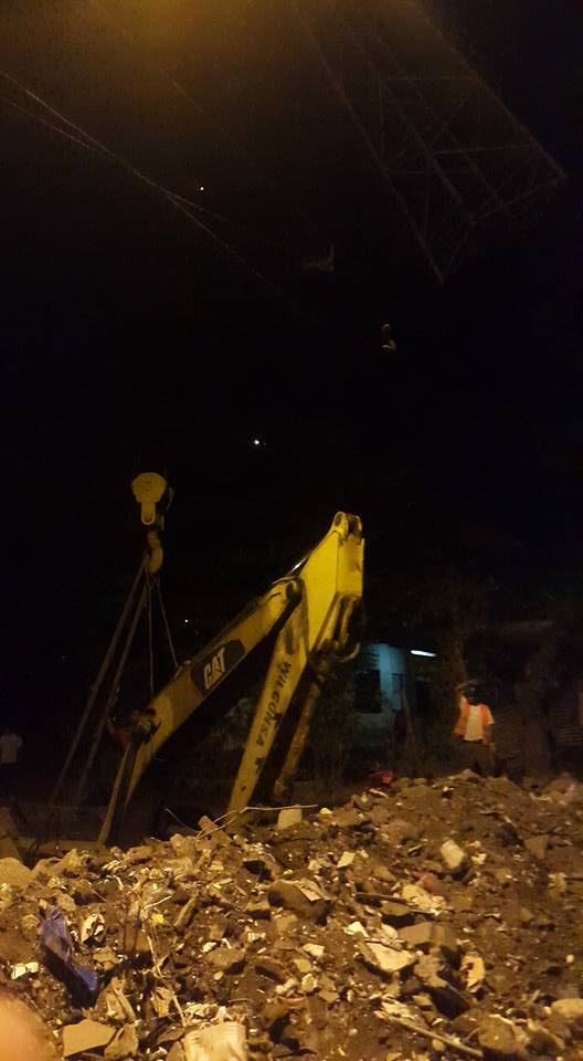 Infrastructure project with crane support